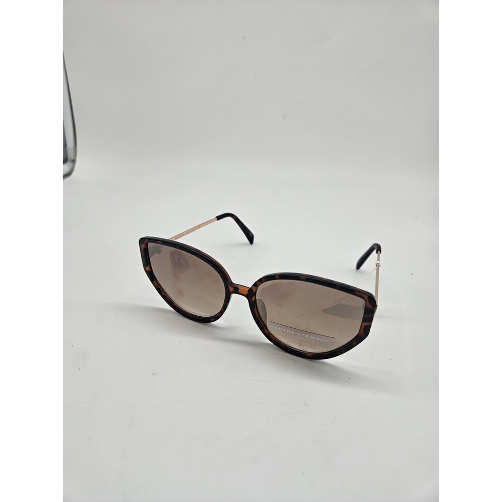 Martha Stewart Oversized Soft Cat-eye Tortoiseshell Sunglasses